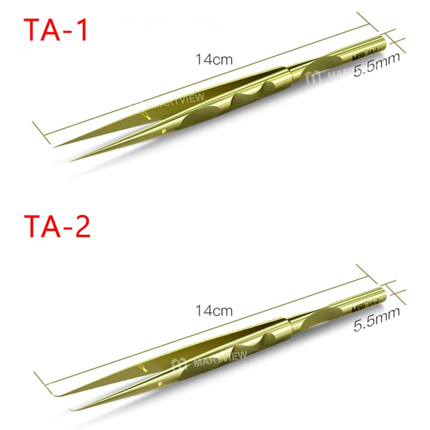 MaAnt TA-1/TA-2 Super Hard High-precision Titanium Alloy Stainless Steel Flying Lead Tweezers